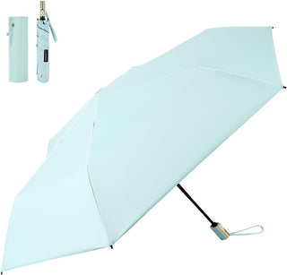 KONCIWA 日傘 UVカット100% 完全遮光 遮熱 折り畳み日傘 310T高密度の撥水層 超撥水日傘兼用雨傘  収納ポーチ付き